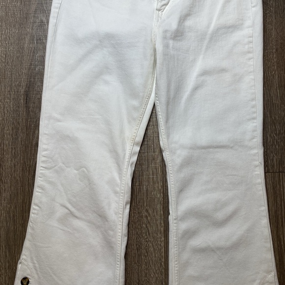 Pilcro and Letterpress (Anthropologie)  white high-rise bootcut jeans, size 31 - Picture 7 of 16